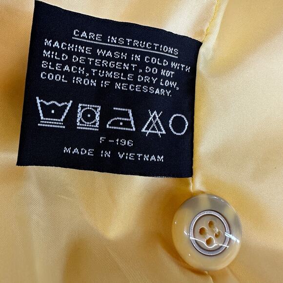 Yellow Womens XL Jacket Spring Parka Buttery Soft Microfiber by FS Limited - Picture 9 of 16